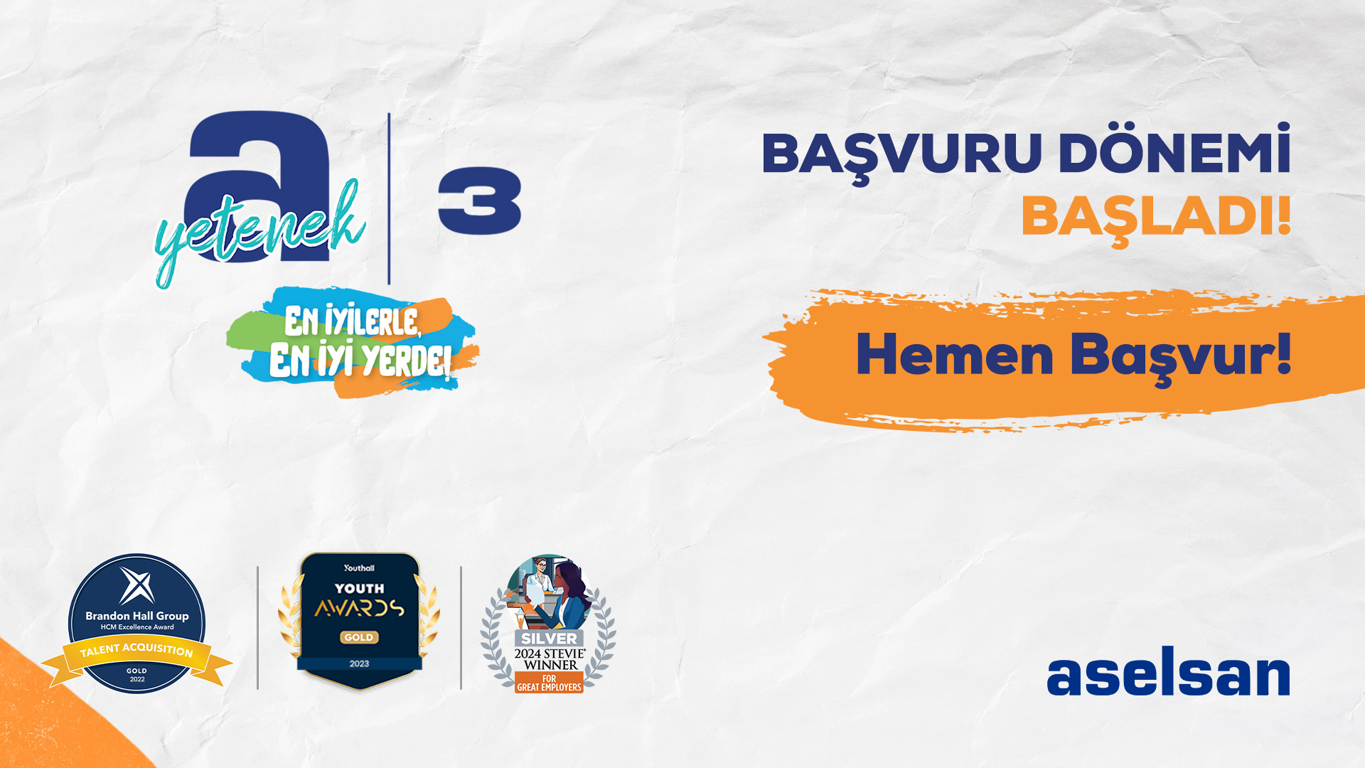 ASELSAN “a Yetenek 3” Programı Başvuru Dönemi Başladı!
