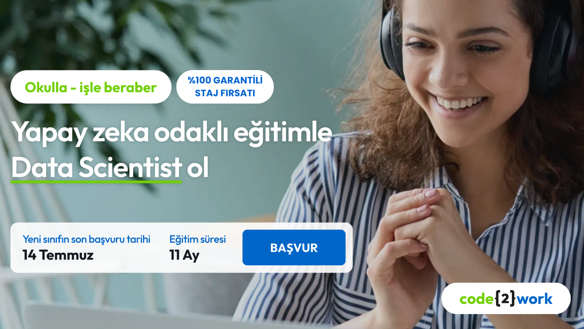 %100 Staj Garantili Part-Time Veri Bilimci Yetiştirme Programı