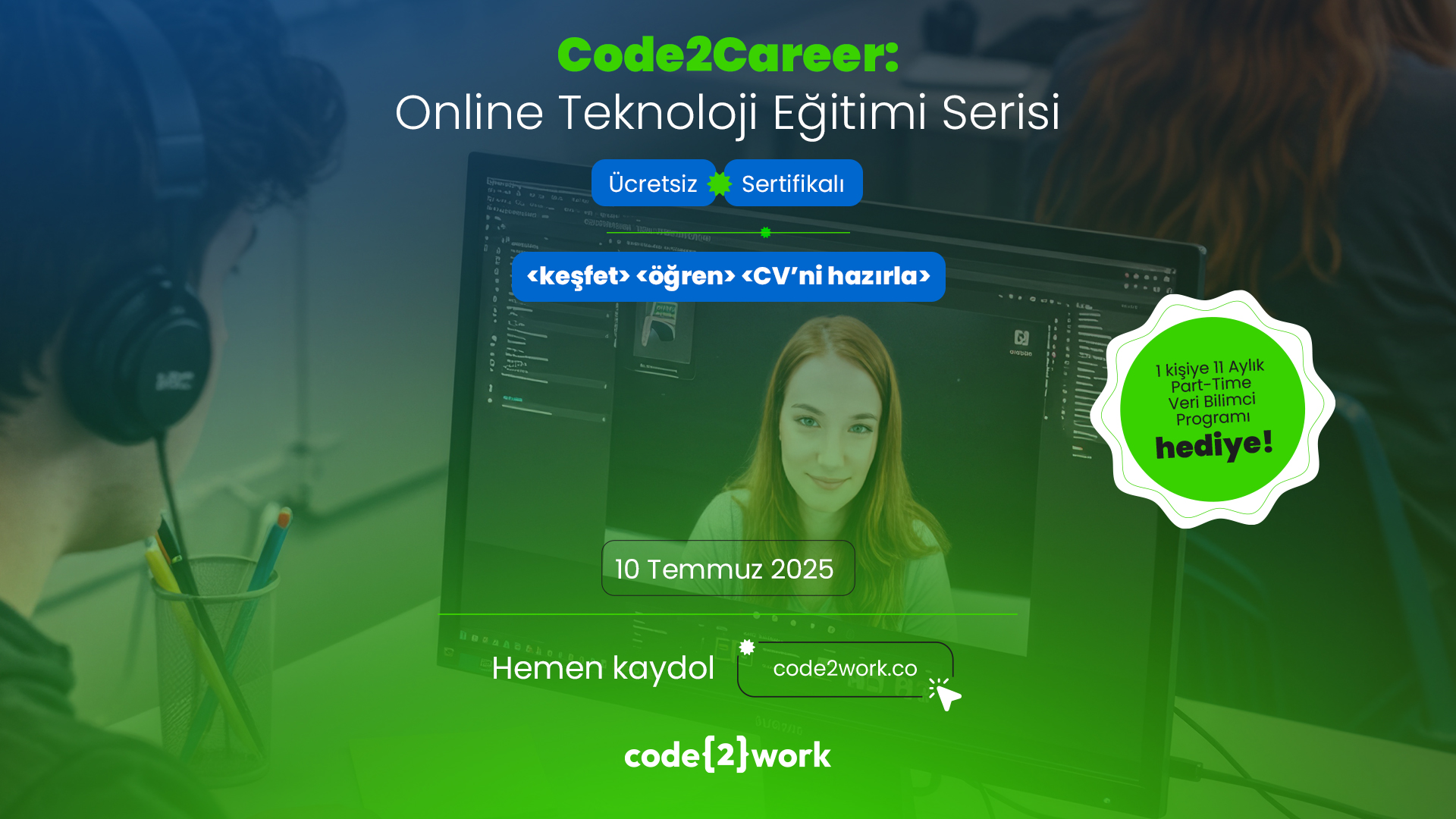 Code2Career: Online Teknoloji Eğitimi Serisi